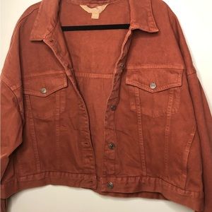 Womens Burnt Orange Jean Jacket